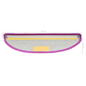 Trappetrinnstepper 15 stk fiolett 65x21x4 cm