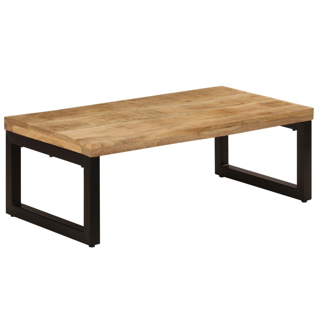 Salongbord 100x50x35 cm heltre mango og stål