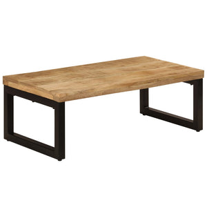 Salongbord 100x50x35 cm heltre mango og stål