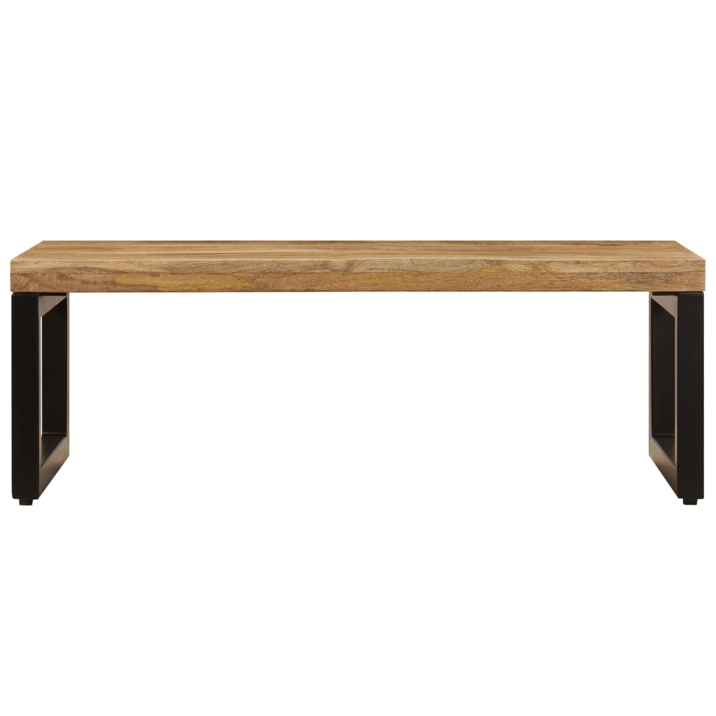 Salongbord 100x50x35 cm heltre mango og stål