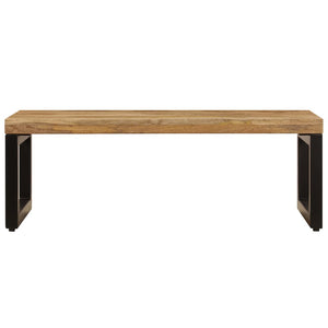 Salongbord 100x50x35 cm heltre mango og stål