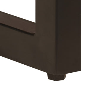 Salongbord 100x50x35 cm heltre mango og stål