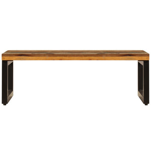 Salongbord 100x50x35 cm gjenvunnet heltre og stål