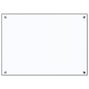 Kjøkkenplate gjennomsiktig 70x50 cm herdet glass