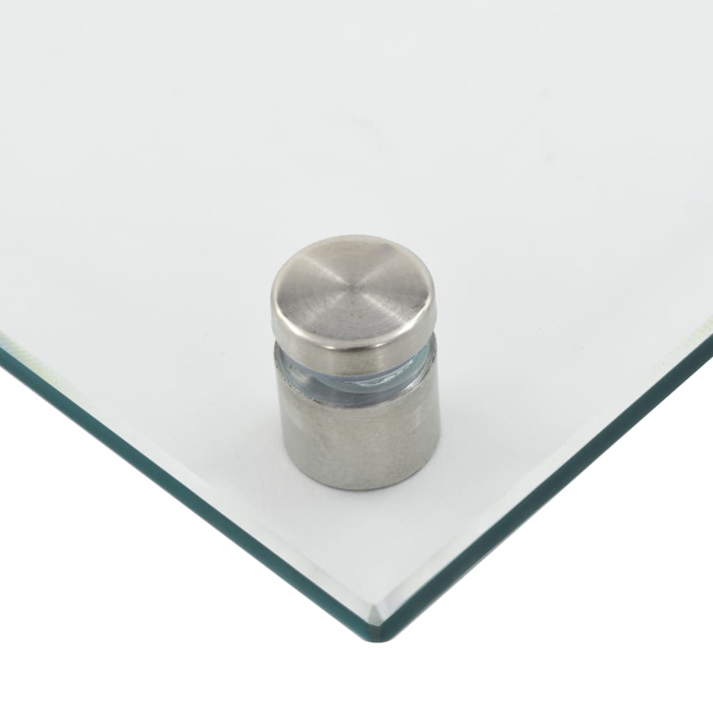 Kjøkkenplate gjennomsiktig 70x60 cm herdet glass
