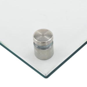 Kjøkkenplate gjennomsiktig 70x60 cm herdet glass