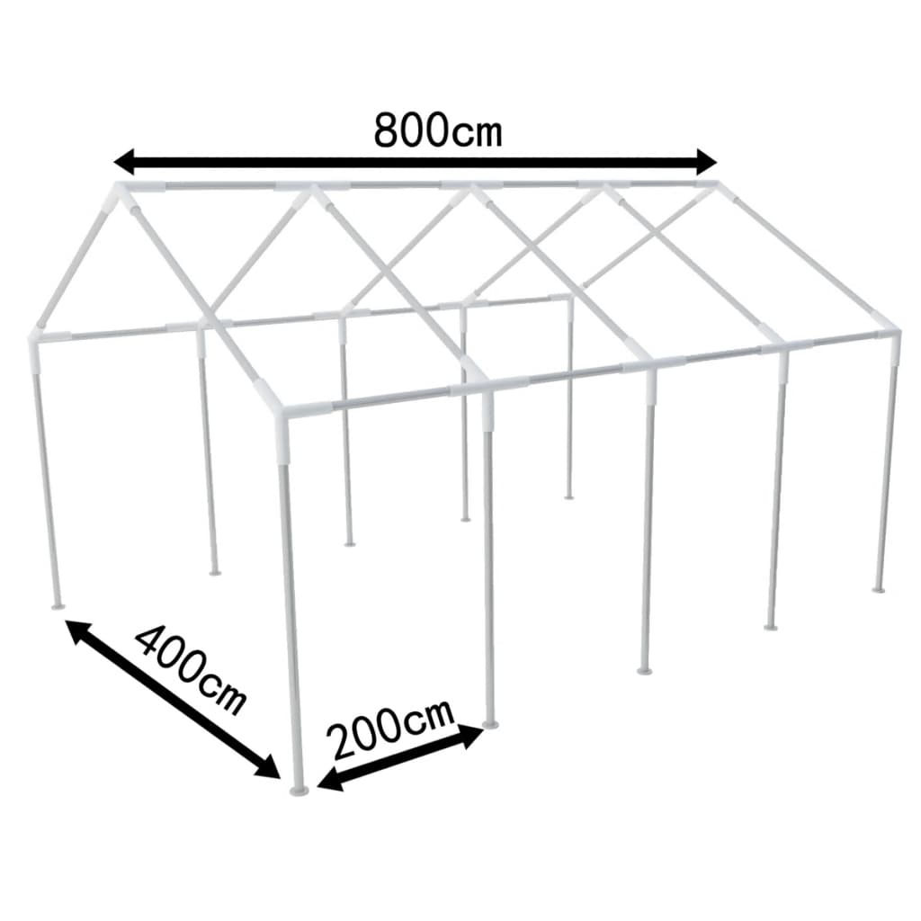Stålramme for Festtent 8 x 4 m
