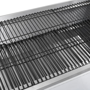 Grill med elektrisk grillspyd rustfritt stål