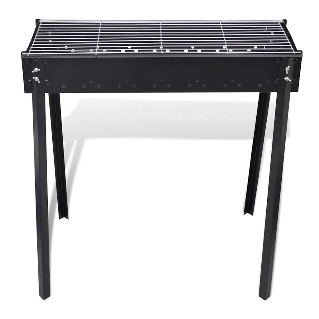BBQ rektangulær kullgrill 75 x 28 cm