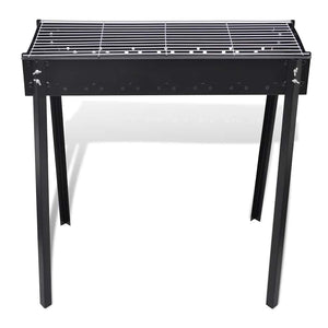 BBQ rektangulær kullgrill 75 x 28 cm
