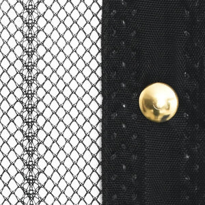 Insekt dørforheng 210 x 100 cm 2 stk magnet svart