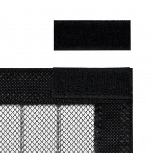 Insekt dørforheng 210 x 100 cm 2 stk magnet svart