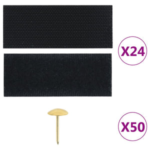 Insekt dørforheng 210 x 100 cm 2 stk magnet svart