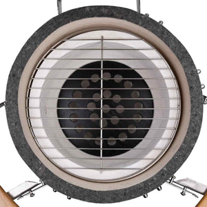 Kamado BBQ grill og røykemaskin keramisk 44 cm