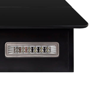 Kitchen hood with black tempered glass screen 600 mm