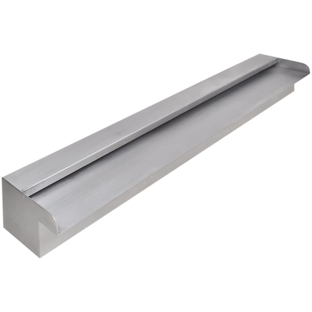 Rectangular stainless steel waterfall 90 cm