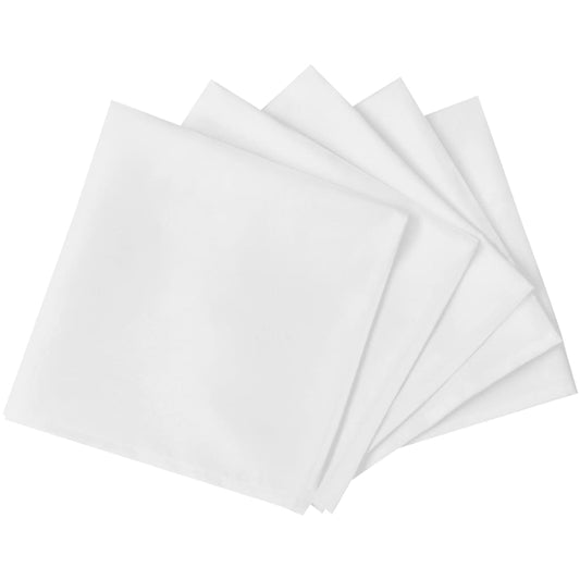 50 Middags servietter hvit 50 x 50 cm