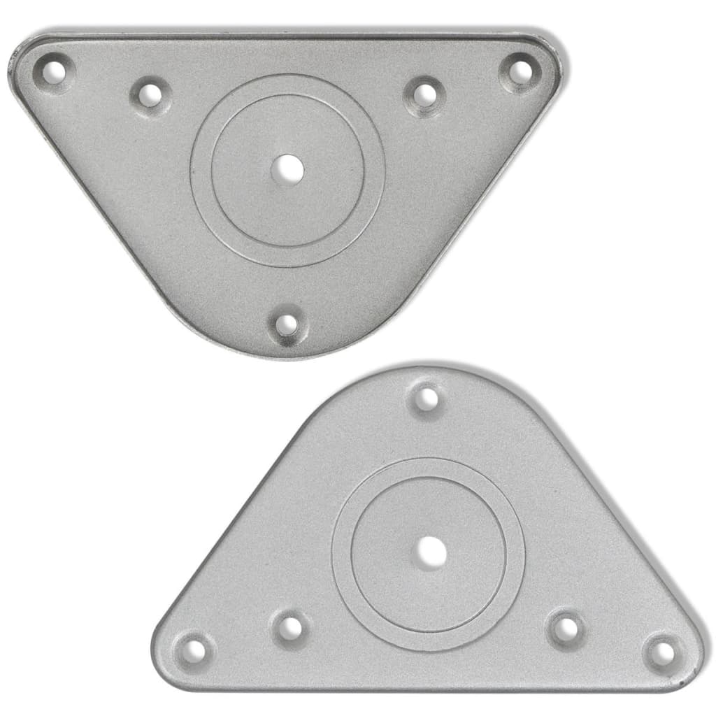 4 justerbare Bordben krom 1100 mm