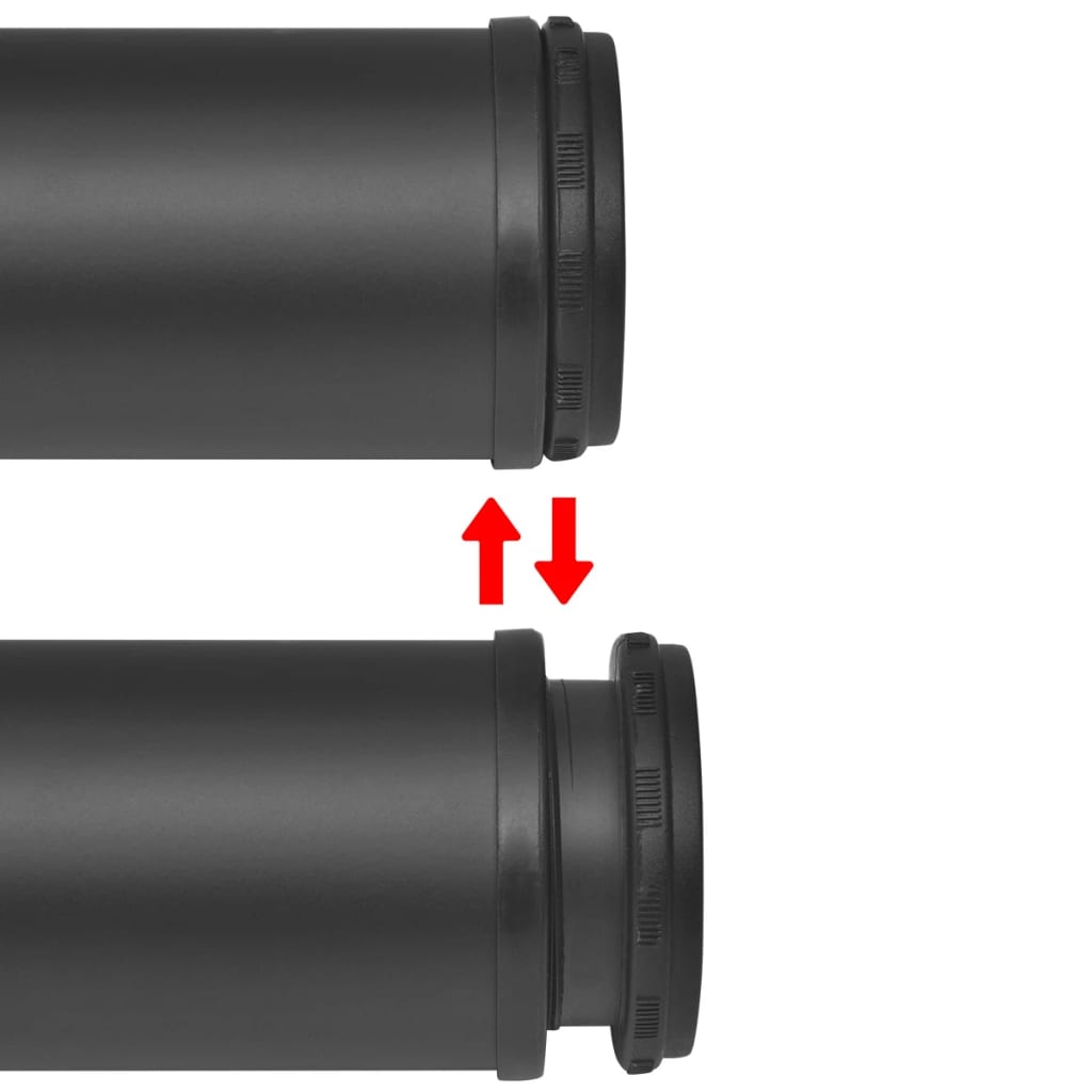 4 Height adjustable table legs Black 1100 mm