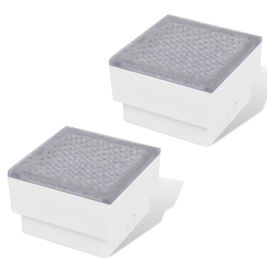 2 LED recessed lights 100 x 100 x 68 mm