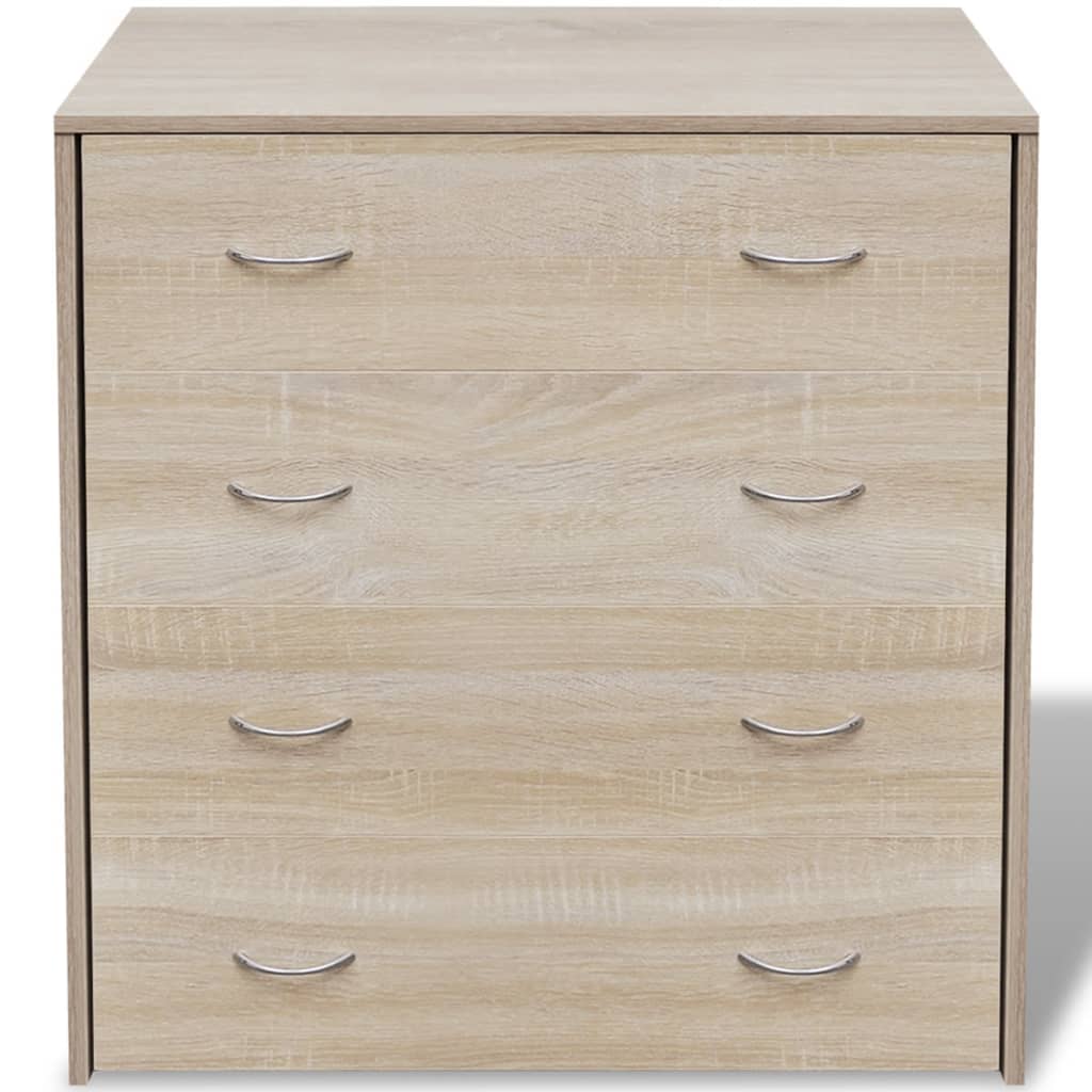 Skjenk med 4 skuffer 60 x 30,5 x 71 cm eik
