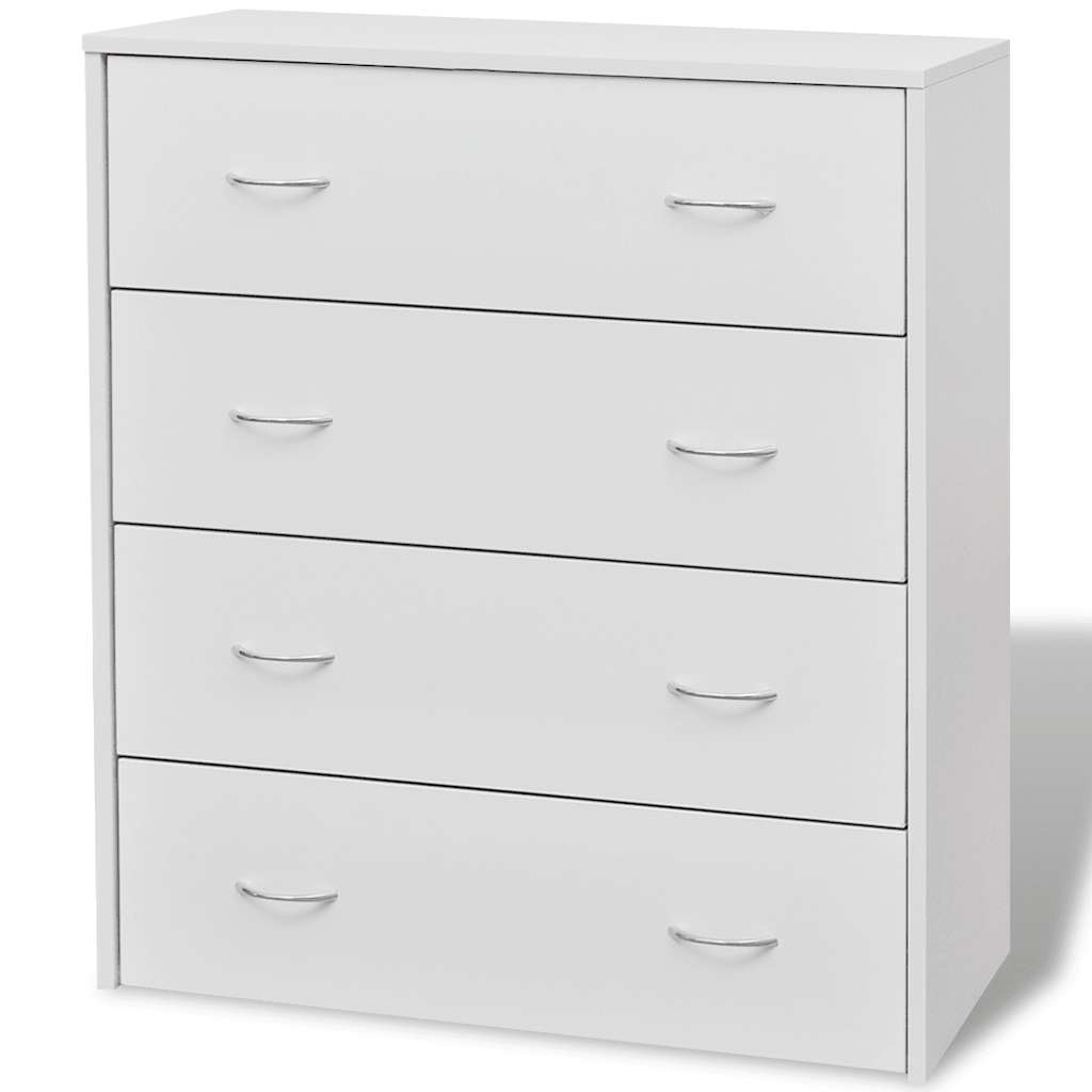 Skjenk med 4 skuffer 60x30,5x71 cm hvit