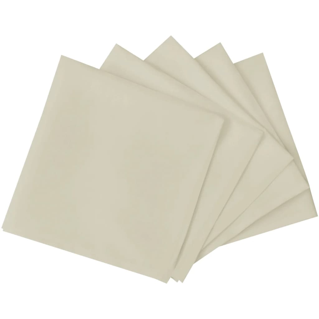 Servietter 100 stk Krem 50x50 cm