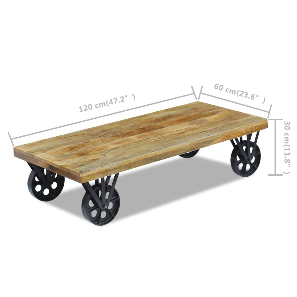 Kaffebord Mangotre 120x60x30 cm