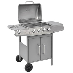 Gassgrill 4+1 kokesone sølv