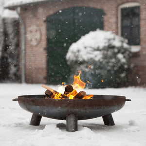 Fire pit Salo black steel 80 cm 81020
