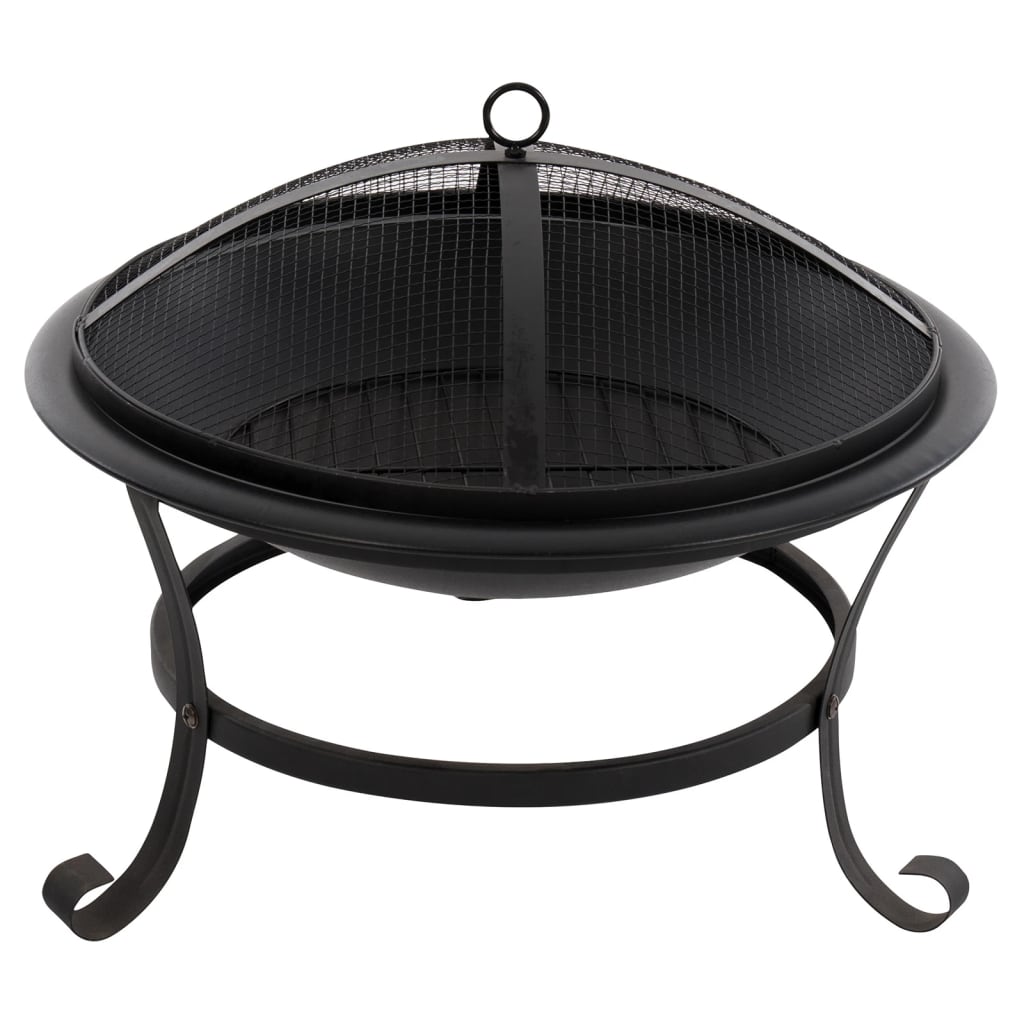 Bålfat Atlanta svart stål 51 cm 85014