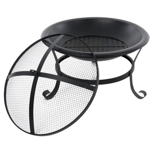 Bålfat Atlanta svart stål 51 cm 85014