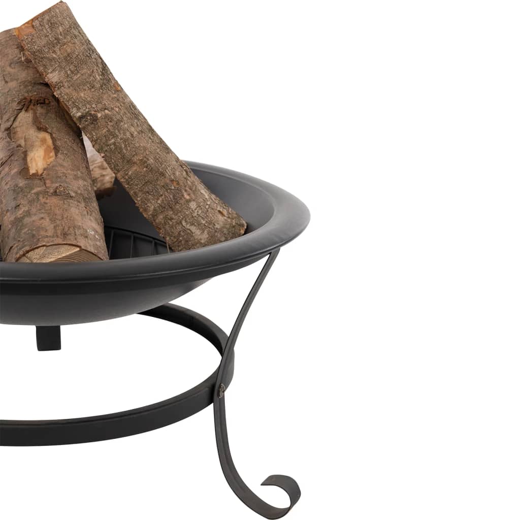 Bålfat Atlanta svart stål 51 cm 85014