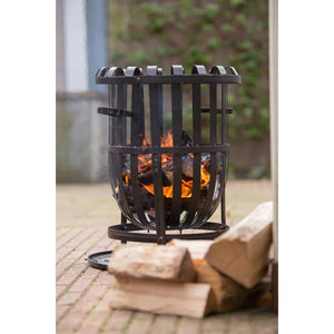 Fire basket Dallas black steel