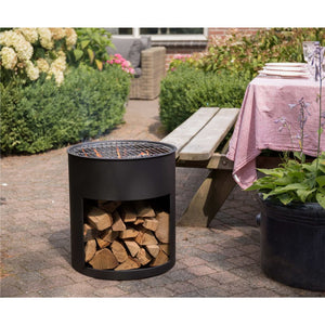 Fire pit Milshire black steel