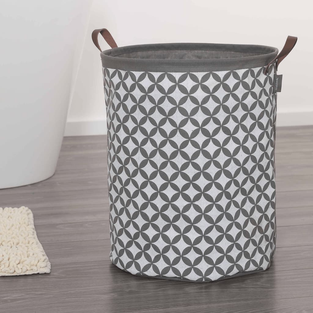Skittentøyskurv Diamonds grå 60 L 362302012