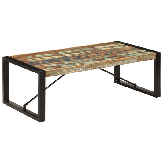 Coffee table 120x60x40 cm reclaimed solid wood