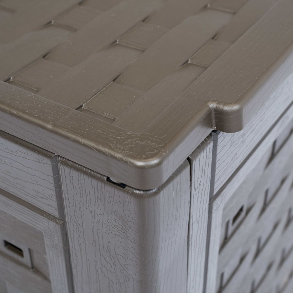Kompostkasse 60x60x83 cm brun 300 L plast rotting