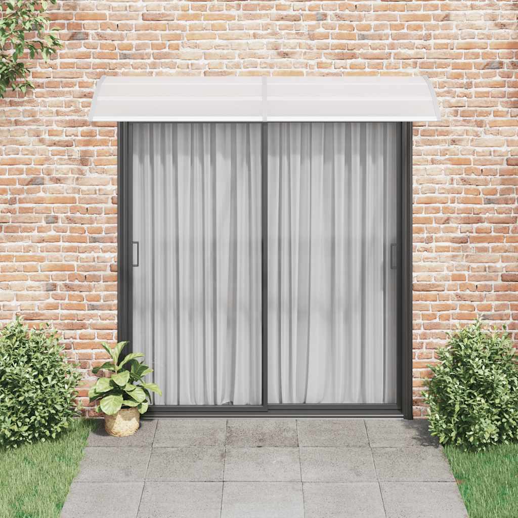 Skjermtak grå og gjennomsiktig 240x75 cm PC