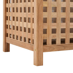 Skittentøyskurv 39x39x65 cm heltre valnøtt