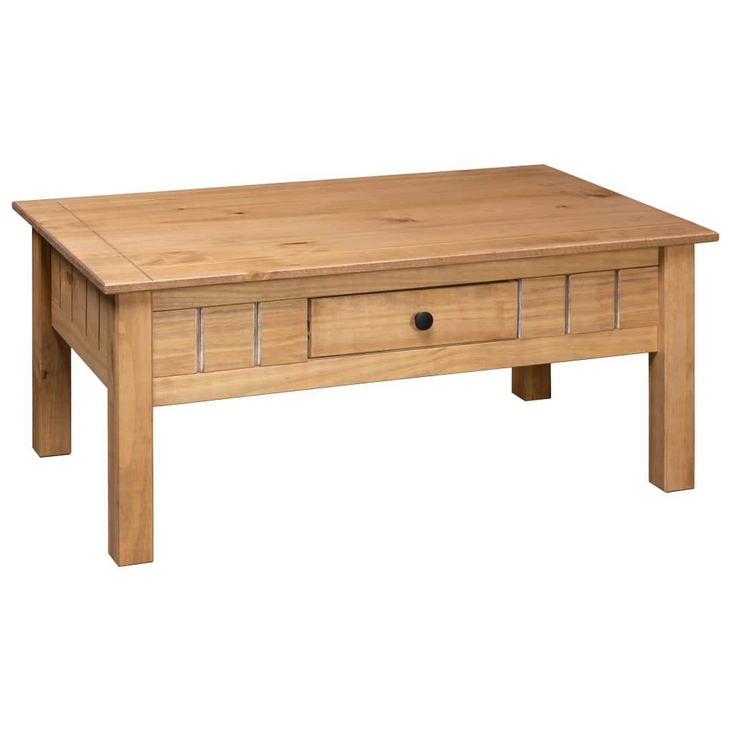 Coffee table 100x60x45 cm solid pine Panama Range