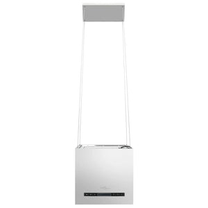 Free-hanging kitchen hood sensor LCD 37 cm stainless steel