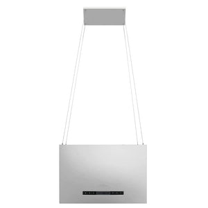 Free-hanging kitchen hood sensor LCD 55 cm stainless steel