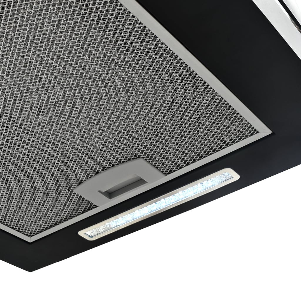Fritthengende kjøkkenvifte sensor LCD 37 cm pulverlakkert stål