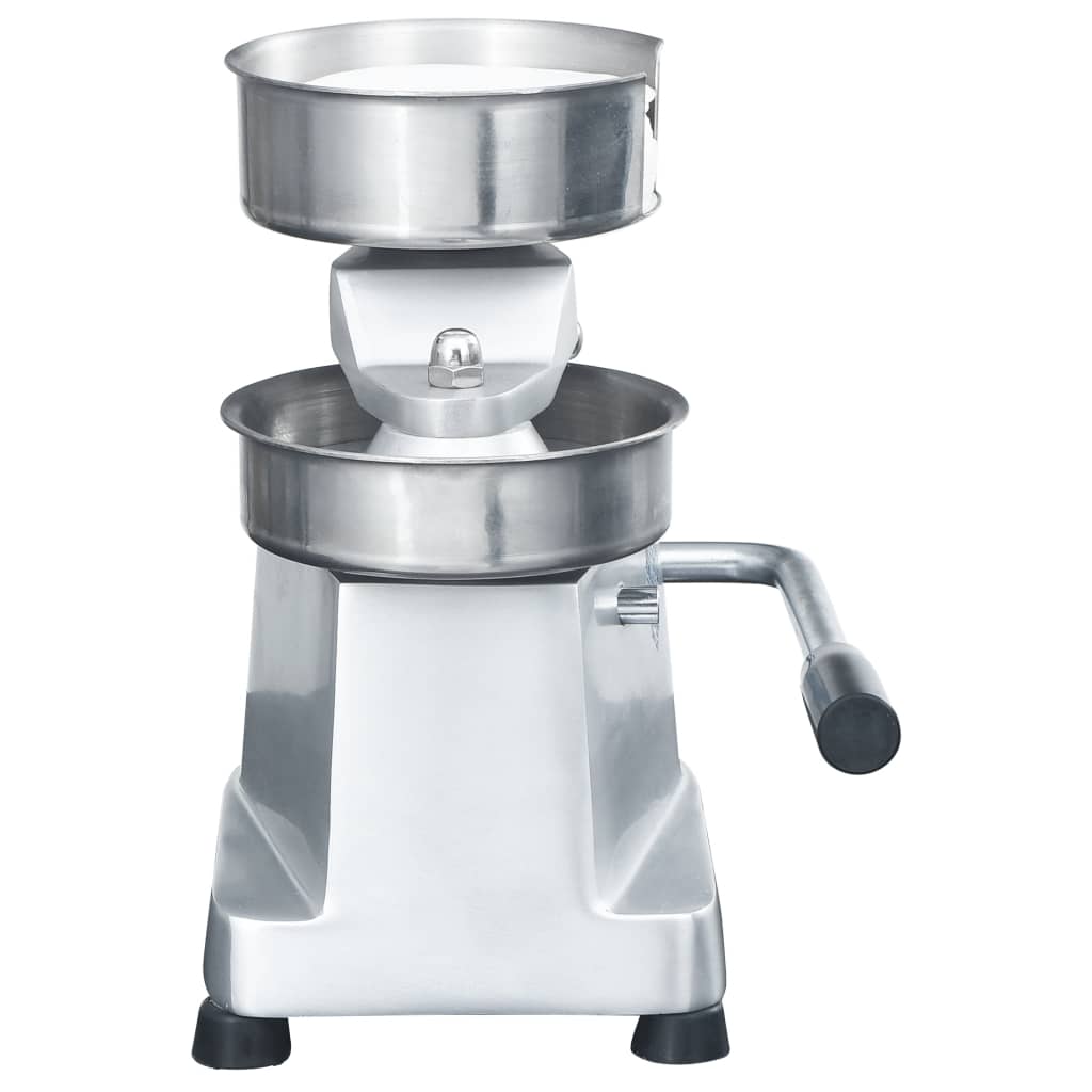 Hamburgerpresse med 500 stk mellomleggspapir aluminium 10 cm