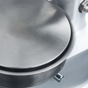 Hamburgerpresse med 500 stk mellomleggspapir aluminium 10 cm