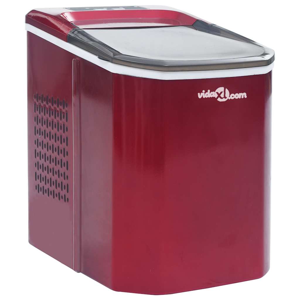 Isbitmaskin 1,4 L 15 kg / 24 t rød