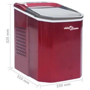 Isbitmaskin 1,4 L 15 kg / 24 t rød
