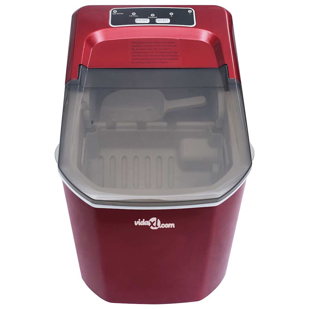 Isbitmaskin 1,4 L 15 kg / 24 t rød