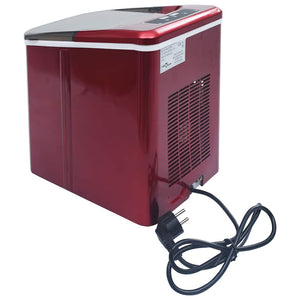 Isbitmaskin 1,4 L 15 kg / 24 t rød
